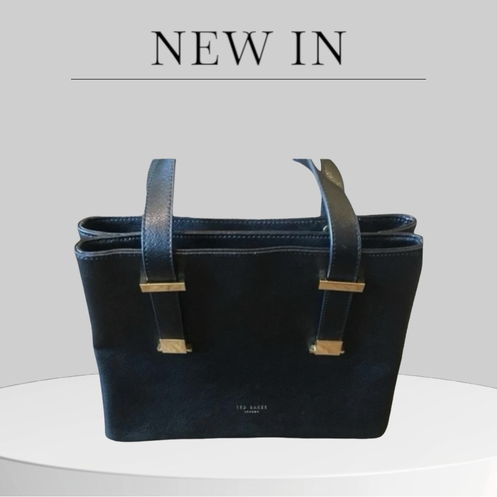 Black leather & gold accent Ted Baker